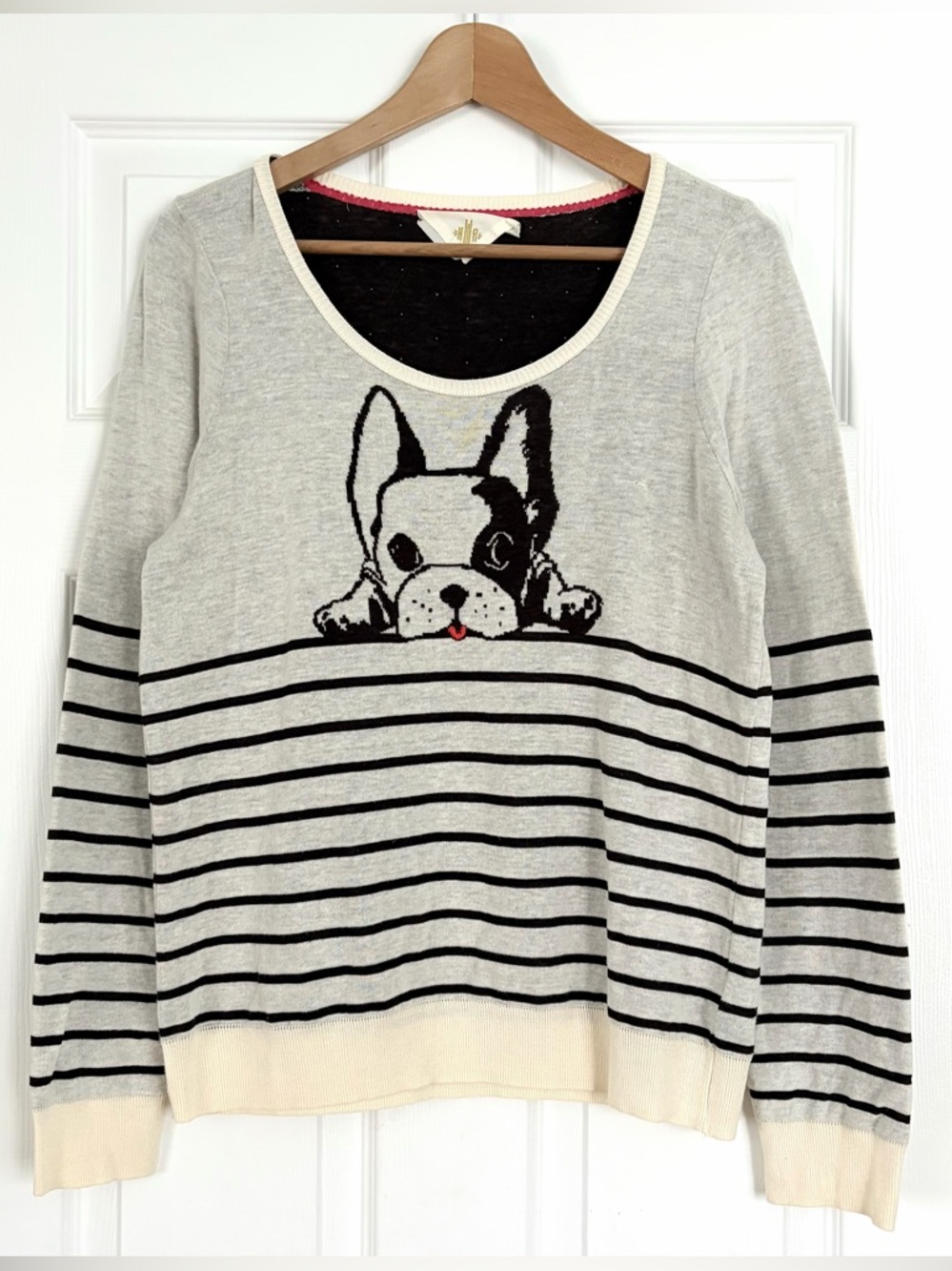 HWR Boston Terrier Sweater Size L